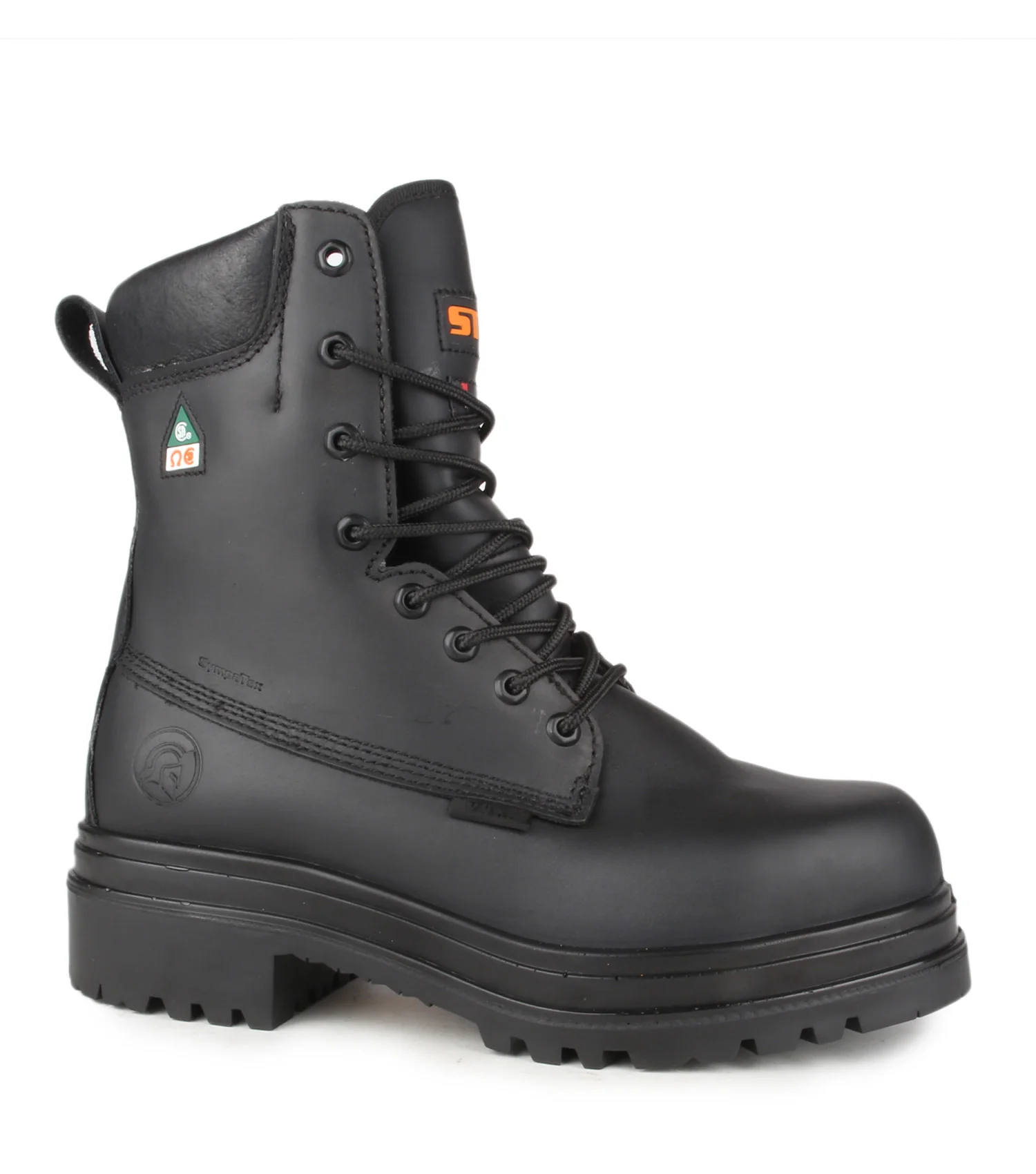Alertz, Black | 8" Waterproof Leather Work Boots | Vibram TC4+ - Image 3