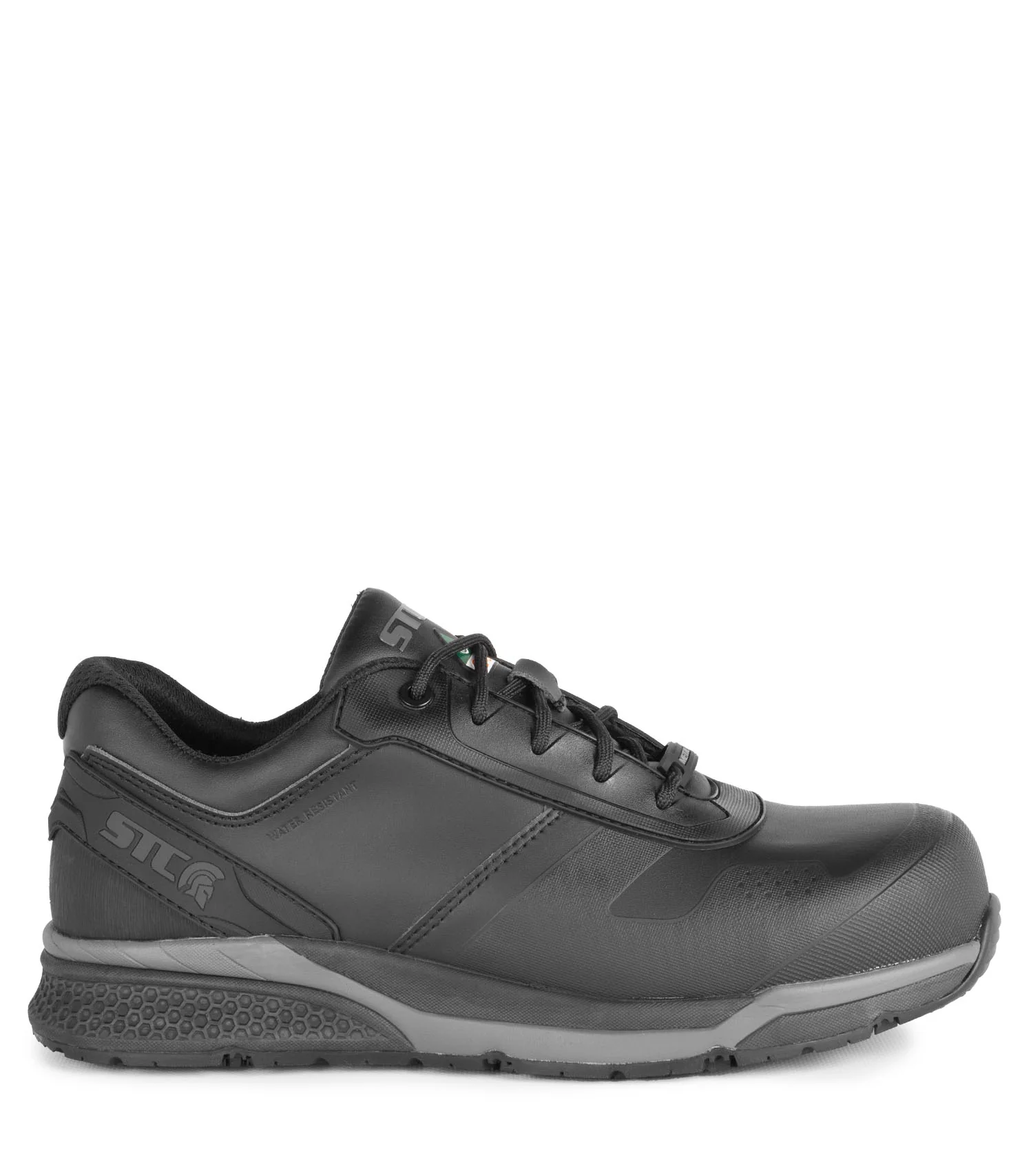 Elite, Black | Vegan Microfiber Metal Free Athletic Work Shoes - Image 2