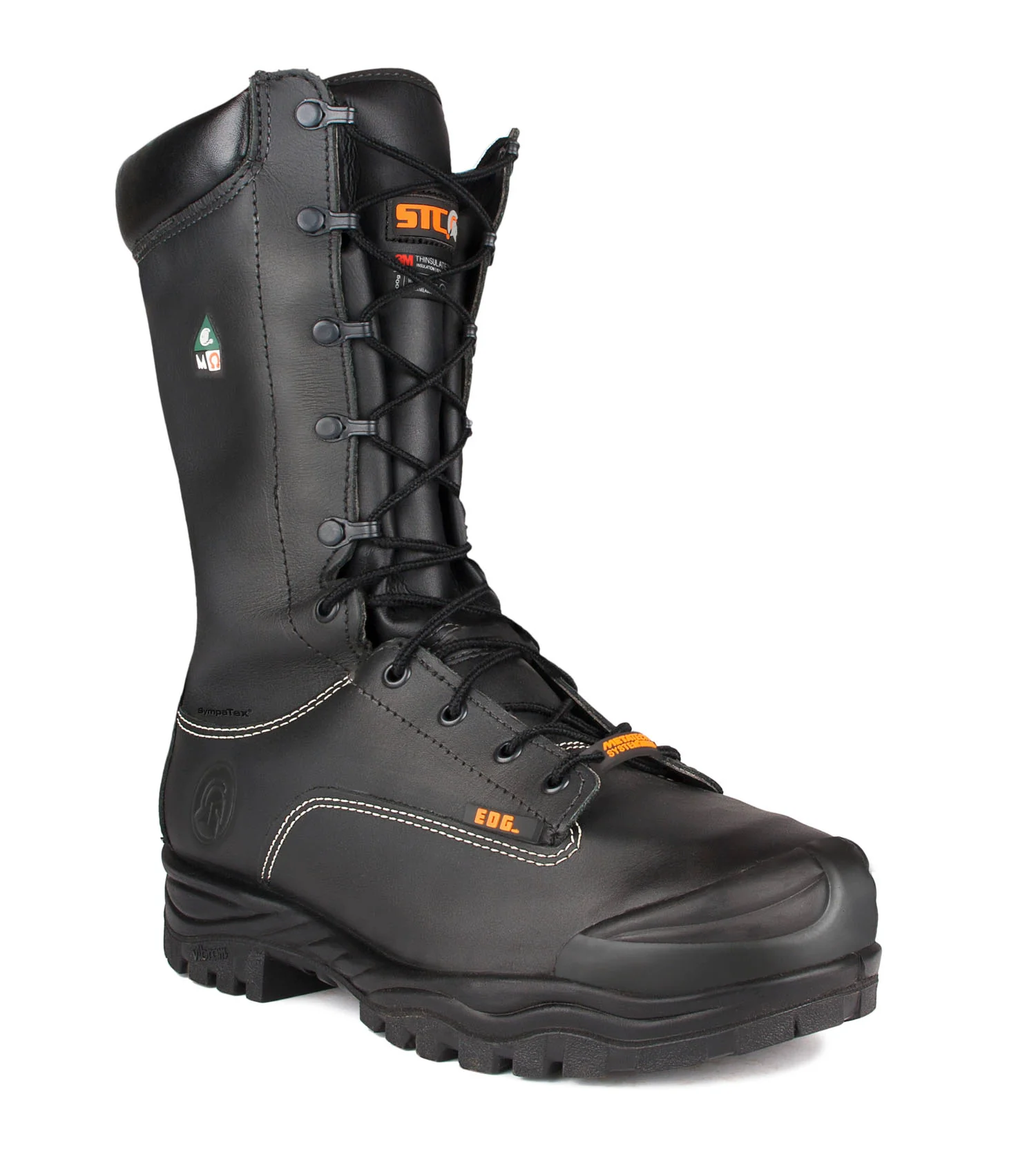 Hickory, Black | 14'' Work Boots, Internal Metatarsal Protection