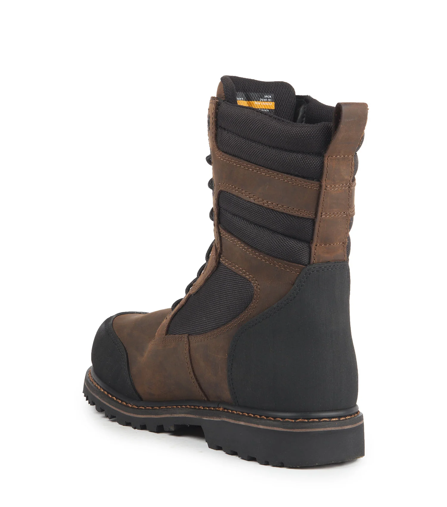 Whiskey Jack, Brown | 8” Leather & Nylon Waterproof Work Boots - Image 4